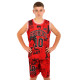 Форма баскетбольна дитяча NBA клуб Shuhoku 10 BA-6614 S-2XL червоний-чорний