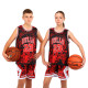 Форма баскетбольна дитяча NBA клуб Chicago Bulls 23 BA-6625 S-2XL чорний-червоний