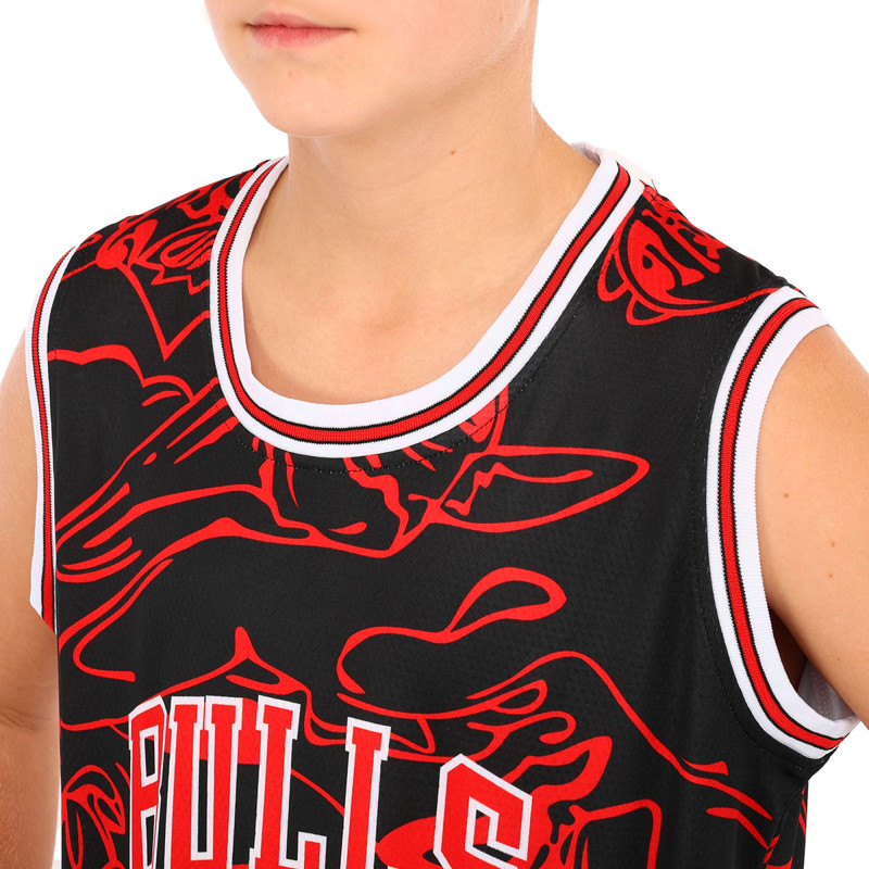 Форма баскетбольна дитяча NBA клуб Chicago Bulls 23 BA-6625 S-2XL чорний-червоний