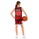 Форма баскетбольна дитяча NBA клуб Chicago Bulls 23 BA-6625 S-2XL чорний-червоний