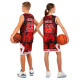 Форма баскетбольна дитяча NBA клуб Chicago Bulls 23 BA-6625 S-2XL чорний-червоний