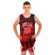Форма баскетбольна дитяча NBA клуб Chicago Bulls 23 BA-6625 S-2XL чорний-червоний