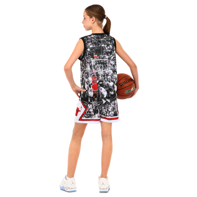 Форма баскетбольна дитяча NBA клуб Chicago Bulls 23 BA-6644 S-2XL чорний-білий