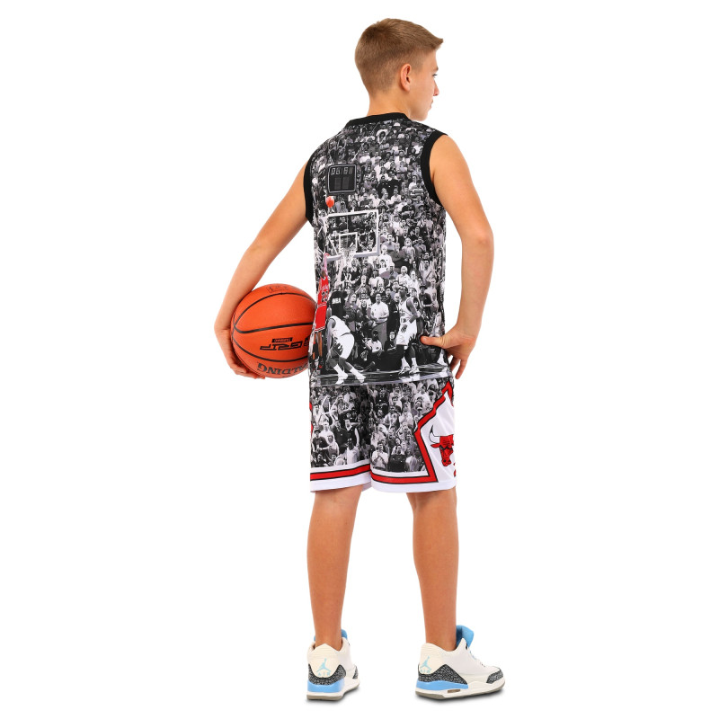 Форма баскетбольна дитяча NBA клуб Chicago Bulls 23 BA-6644 S-2XL чорний-білий