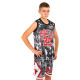 Форма баскетбольна дитяча NBA клуб Chicago Bulls 23 BA-6644 S-2XL чорний-білий