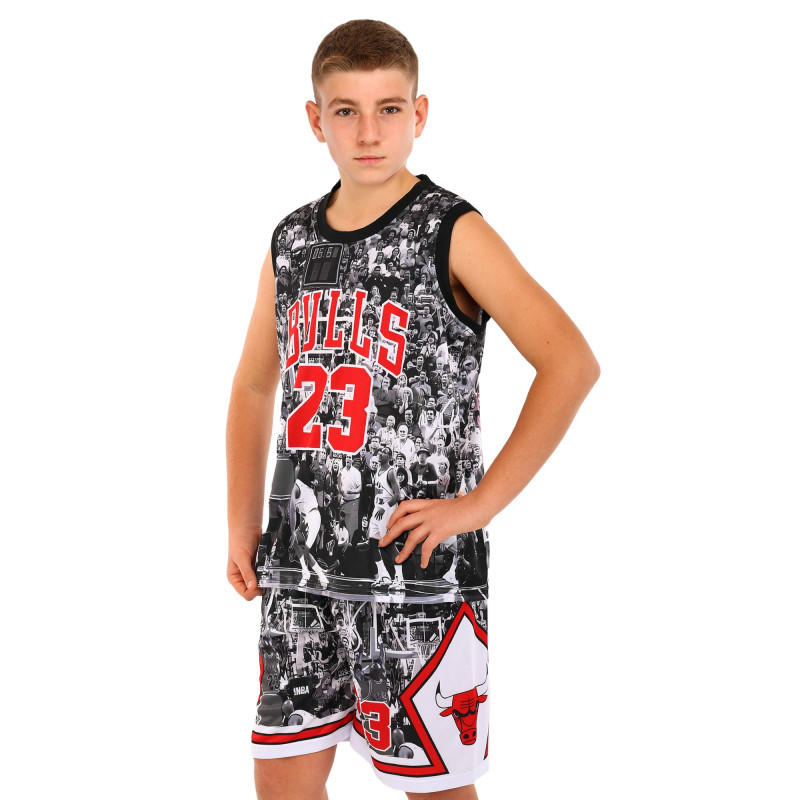 Форма баскетбольна дитяча NBA клуб Chicago Bulls 23 BA-6644 S-2XL чорний-білий