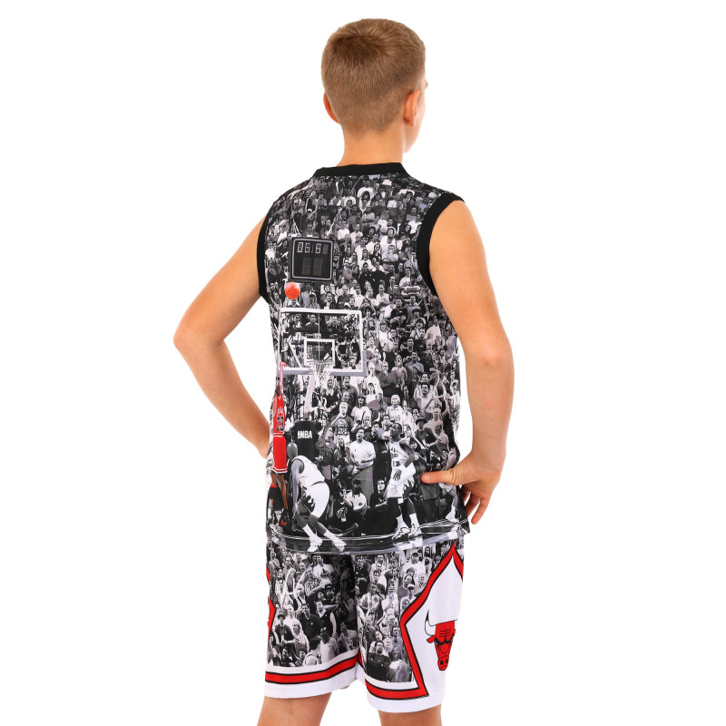 Форма баскетбольна дитяча NBA клуб Chicago Bulls 23 BA-6644 S-2XL чорний-білий