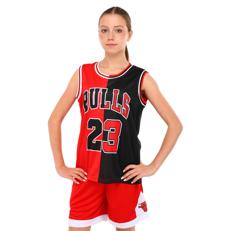 Форма баскетбольна дитяча NBA клуб Chicago Bulls 23 BA-6648 S-2XL червоний-чорний