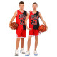 Форма баскетбольна дитяча NBA клуб Chicago Bulls 23 BA-6648 S-2XL червоний-чорний