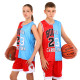 Форма баскетбольна дитяча NBA клуб Chicago Bulls 23 BA-6654 S-2XL червоний-блакитний
