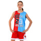 Форма баскетбольна дитяча NBA клуб Chicago Bulls 23 BA-6654 S-2XL червоний-блакитний