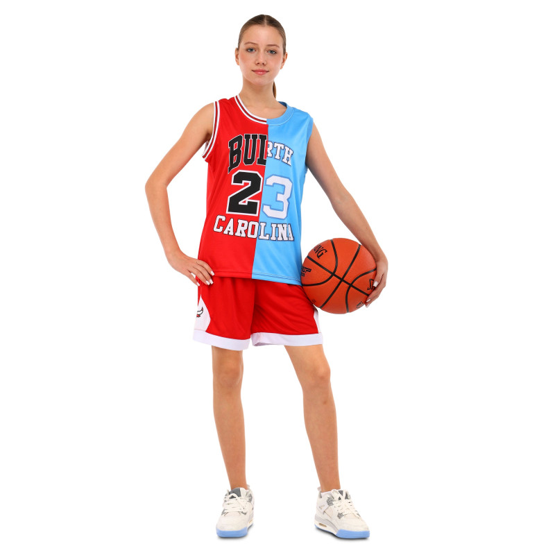 Форма баскетбольна дитяча NBA клуб Chicago Bulls 23 BA-6654 S-2XL червоний-блакитний