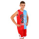Форма баскетбольна дитяча NBA клуб Chicago Bulls 23 BA-6654 S-2XL червоний-блакитний