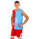 Форма баскетбольна дитяча NBA клуб Chicago Bulls 23 BA-6654 S-2XL червоний-блакитний