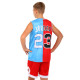 Форма баскетбольна дитяча NBA клуб Chicago Bulls 23 BA-6654 S-2XL червоний-блакитний