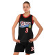 Форма баскетбольна дитяча NBA клуб Sixers 3 BA-6657 S-2XL чорний-червоний