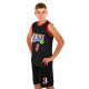 Форма баскетбольна дитяча NBA клуб Sixers 3 BA-6657 S-2XL чорний-червоний