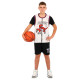 Форма баскетбольна дитяча NBA клуб Raptors 15 BA-6658 S-2XL білий-чорний