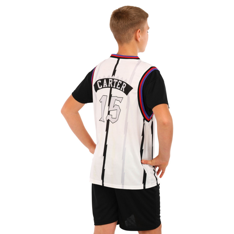 Форма баскетбольна дитяча NBA клуб Raptors 15 BA-6658 S-2XL білий-чорний