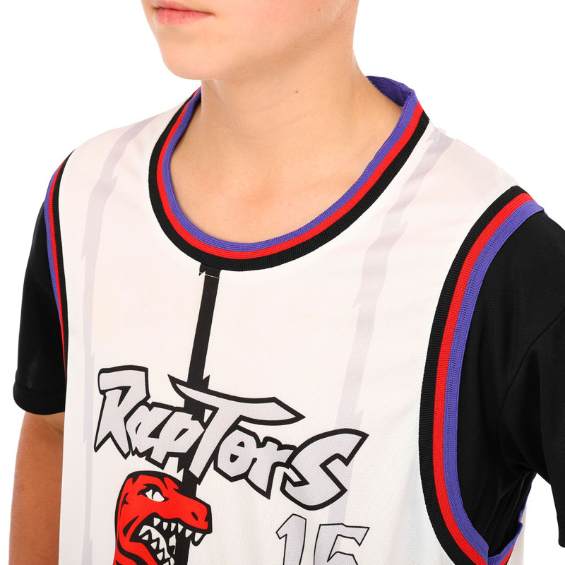 Форма баскетбольна дитяча NBA клуб Raptors 15 BA-6658 S-2XL білий-чорний