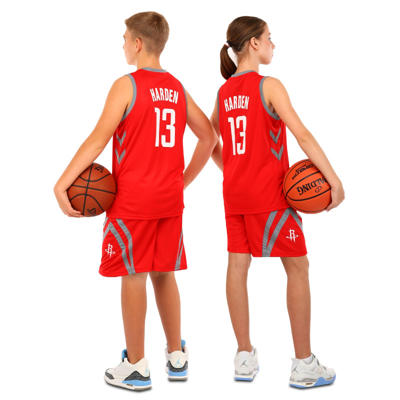 Форма баскетбольна дитяча NBA клуб Houston Rockets 13 BA-6659 S-2XL червоний