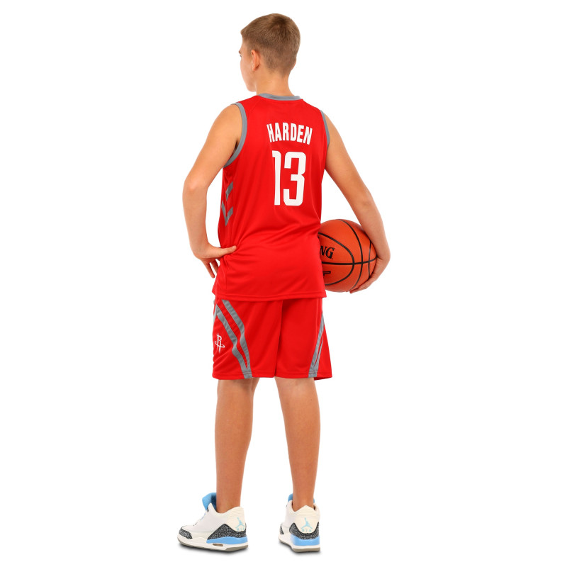 Форма баскетбольна дитяча NBA клуб Houston Rockets 13 BA-6659 S-2XL червоний