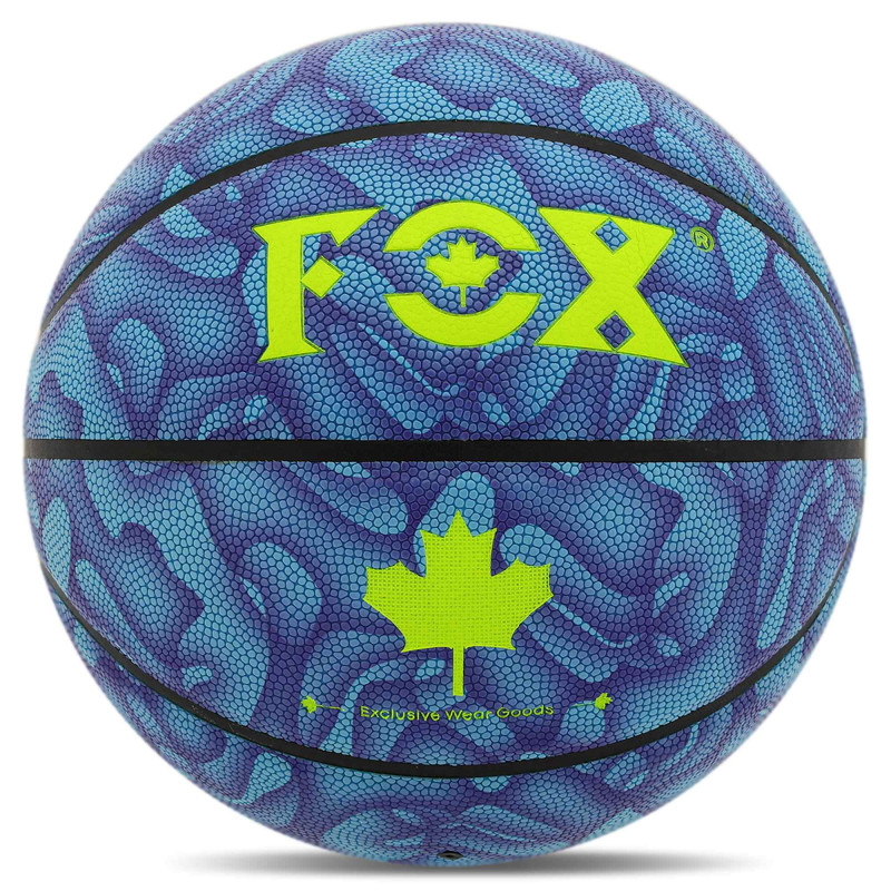 М'яч баскетбольний PU FOX BA-8711 №7 блакитний