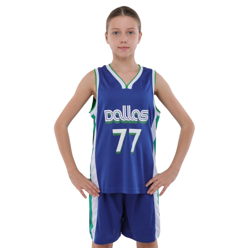 Форма баскетбольна дитяча NBA клуб Dallas Mavericks 77 BA-9453 S-2XL синій