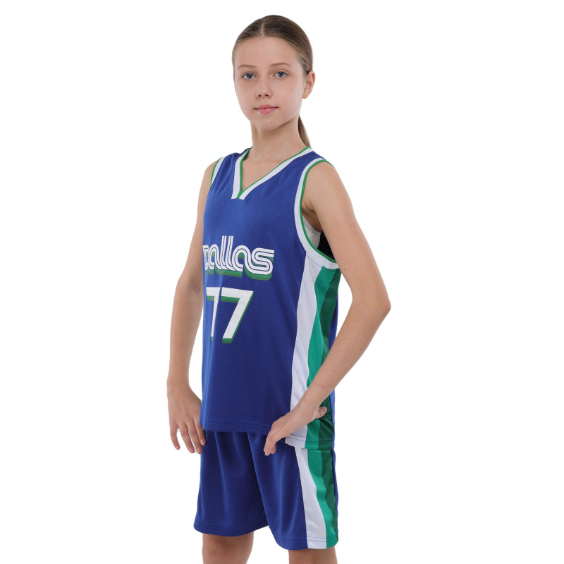 Форма баскетбольна дитяча NBA клуб Dallas Mavericks 77 BA-9453 S-2XL синій