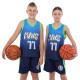 Форма баскетбольна дитяча NBA клуб Mavs 77 BA-9826 S-2XL синій-жовтий