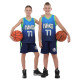Форма баскетбольна дитяча NBA клуб Mavs 77 BA-9826 S-2XL синій-жовтий
