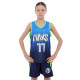 Форма баскетбольна дитяча NBA клуб Mavs 77 BA-9826 S-2XL синій-жовтий