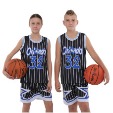 Форма баскетбольна дитяча NBA клуб Orlando Magic 32 BA-9827 S-2XL чорний-білий