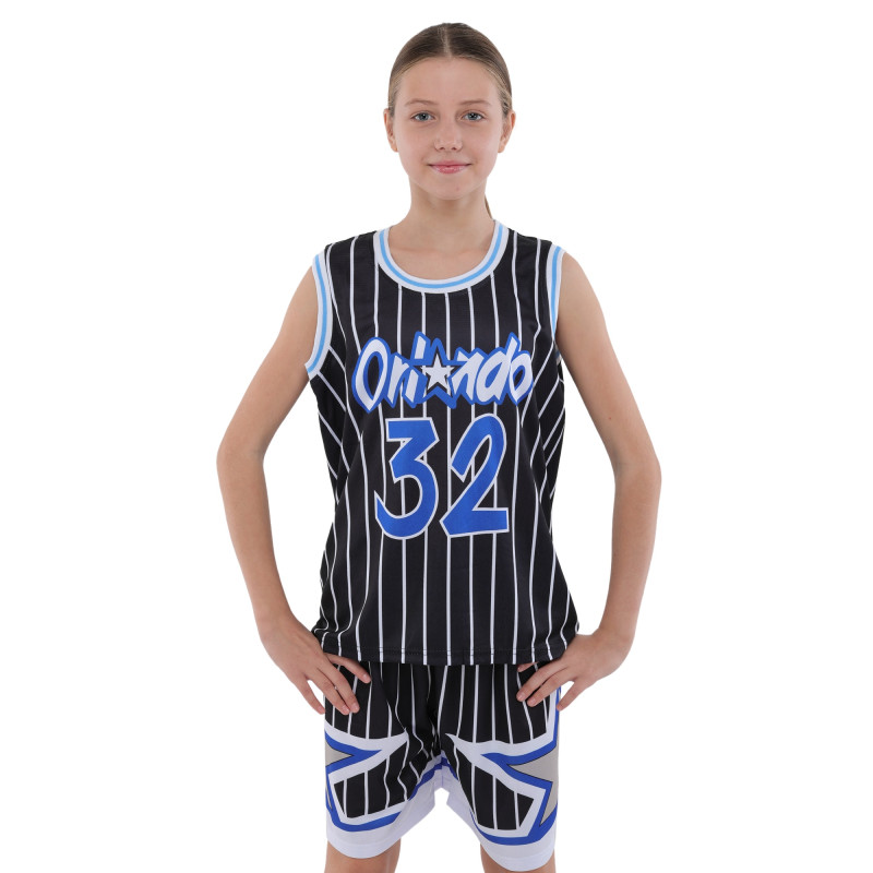 Форма баскетбольна дитяча NBA клуб Orlando Magic 32 BA-9827 S-2XL чорний-білий