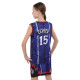 Форма баскетбольна дитяча NBA клуб Raptors 15 BA-9828 S-2XL фіолетово-червоний