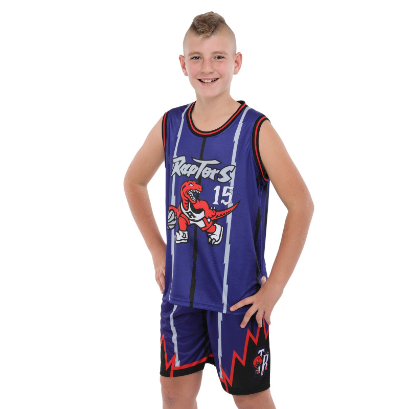 Форма баскетбольна дитяча NBA клуб Raptors 15 BA-9828 S-2XL фіолетово-червоний