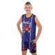 Форма баскетбольна дитяча NBA клуб Raptors 15 BA-9828 S-2XL фіолетово-червоний