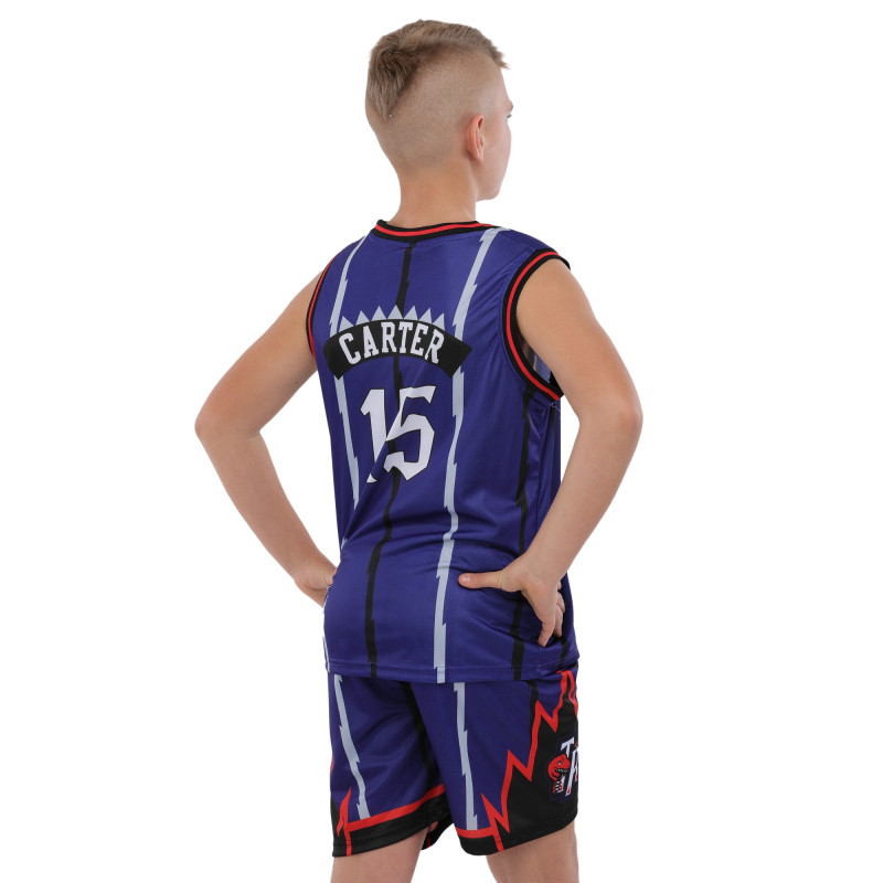 Форма баскетбольна дитяча NBA клуб Raptors 15 BA-9828 S-2XL фіолетово-червоний
