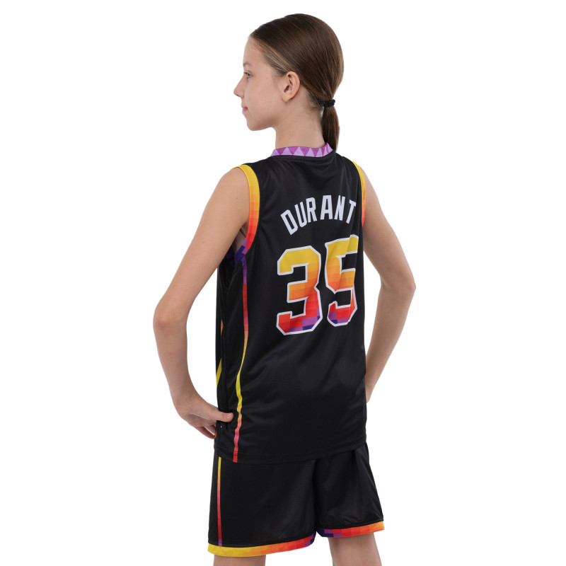 Форма баскетбольна дитяча NBA клуб Phoenix Suns 35 BA-9830 S-2XL чорний-жовтий