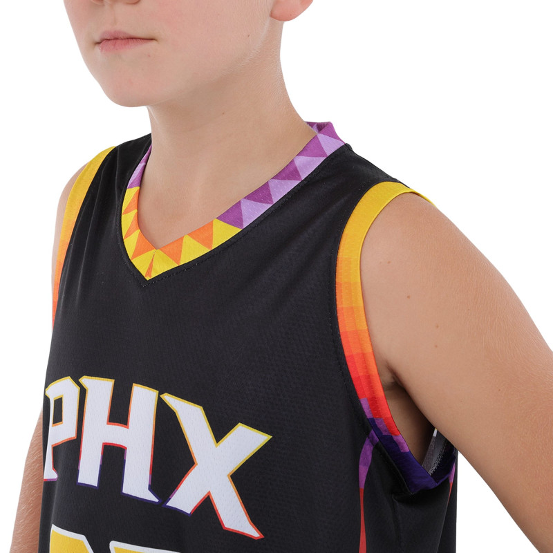 Форма баскетбольна дитяча NBA клуб Phoenix Suns 35 BA-9830 S-2XL чорний-жовтий
