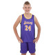 Форма баскетбольна дитяча NBA клуб Los Angeles Lakers 24 BA-9831 S-2XL фіолетовий-жовтий