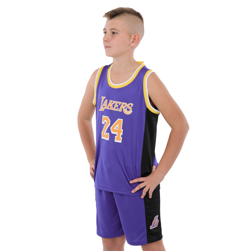 Форма баскетбольна дитяча NBA клуб Los Angeles Lakers 24 BA-9831 S-2XL фіолетовий-жовтий