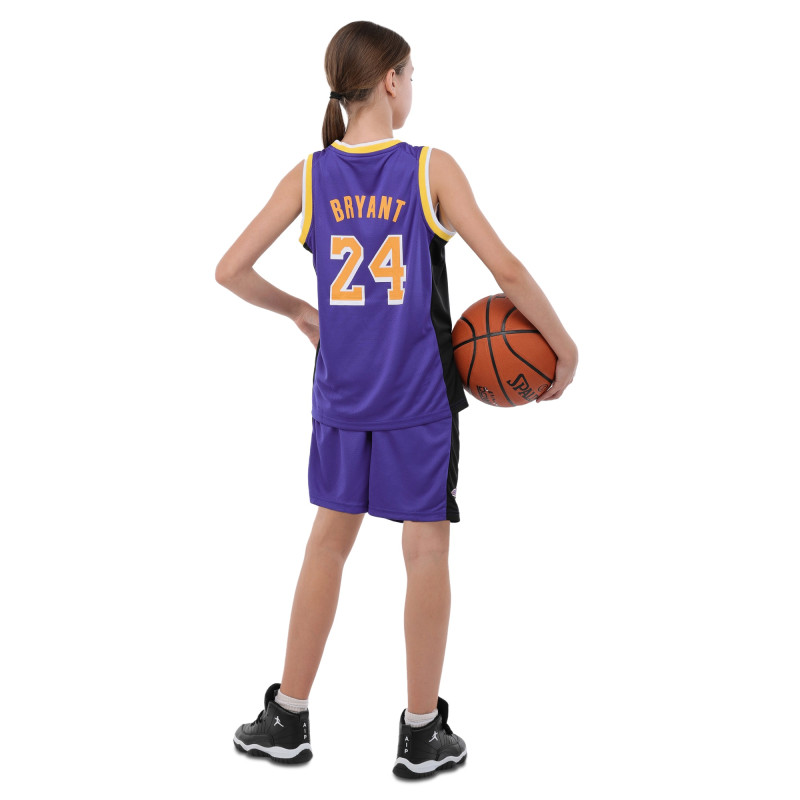 Форма баскетбольна дитяча NBA клуб Los Angeles Lakers 24 BA-9831 S-2XL фіолетовий-жовтий