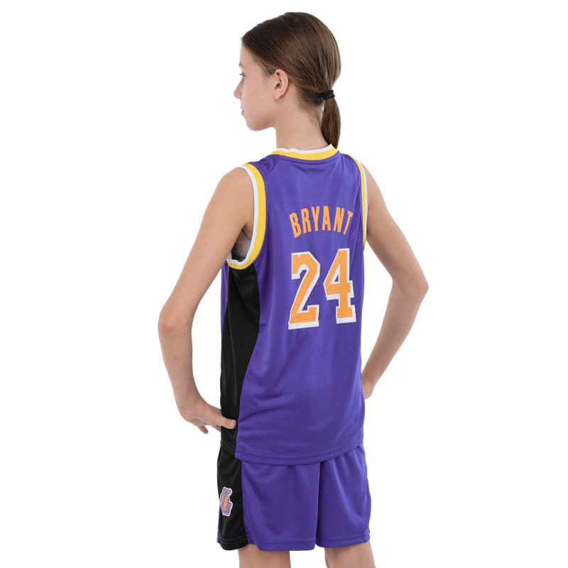 Форма баскетбольна дитяча NBA клуб Los Angeles Lakers 24 BA-9831 S-2XL фіолетовий-жовтий