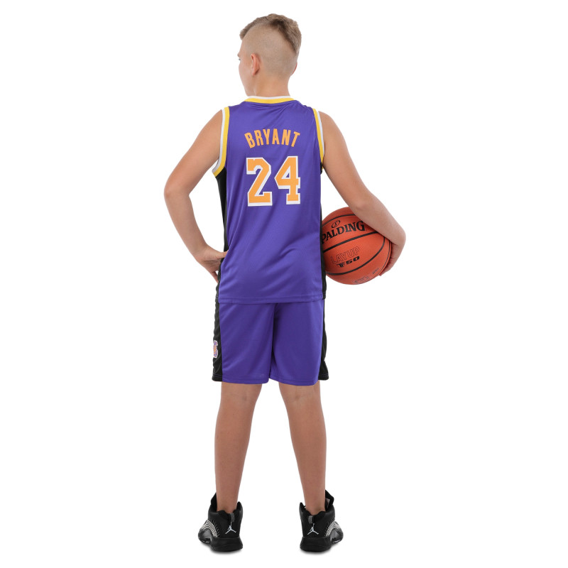 Форма баскетбольна дитяча NBA клуб Los Angeles Lakers 24 BA-9831 S-2XL фіолетовий-жовтий