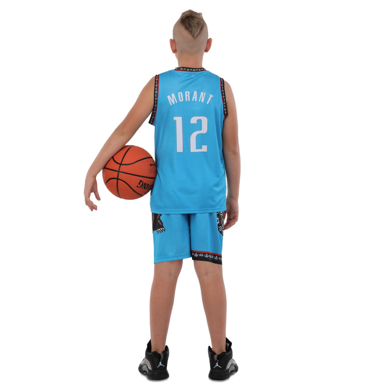 Форма баскетбольна дитяча NBA клуб Vancouver Grizzlies 12 BA-9832 S-2XL блакитний