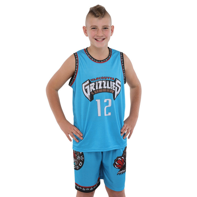 Форма баскетбольна дитяча NBA клуб Vancouver Grizzlies 12 BA-9832 S-2XL блакитний