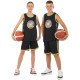 Форма баскетбольна дитяча NBA клуб Golden state warriors 30 BA-9963 S-2XL чорний-жовтий