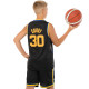 Форма баскетбольна дитяча NBA клуб Golden state warriors 30 BA-9963 S-2XL чорний-жовтий