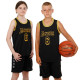 Форма баскетбольна дитяча NBA клуб Los Angeles Lakers 6 BA-9967 S-2XL чорний-жовтий